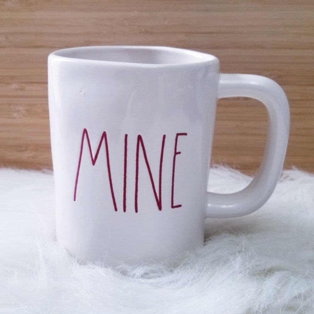 NWT Rae Dunn Red MINE Mug